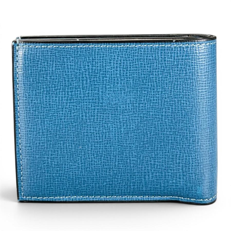 Valextra ヴァレクストラ 二つ折り財布 マネークリップ ブルー Valextra（ヴァレクストラ） 美品△Valextra グレインカーフ