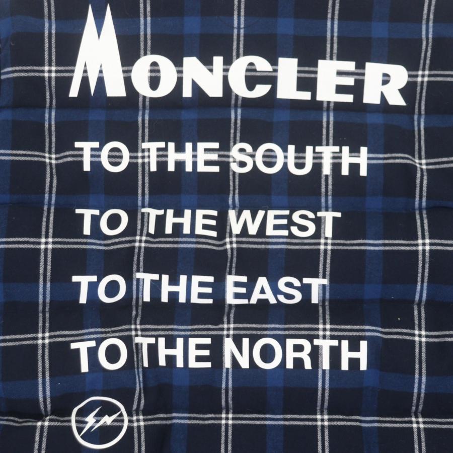 MONCLER GENIUS 7 チェック柄 ダウンジャケット 美品▽モンクレールジーニアス 7 フラグメント ヒロシフジワラ MORAN