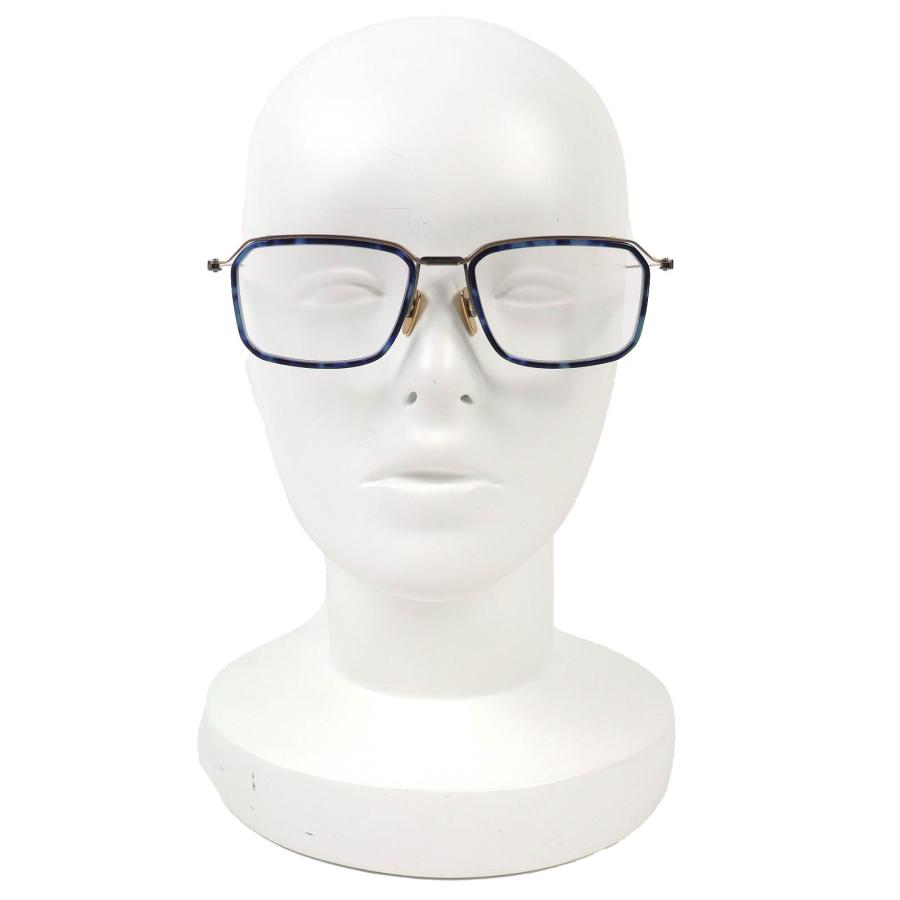 極美品△DITA ディータ DTX423 SCHEMA-FIVE メガネ 眼鏡 アイウェア クリアブルー（マーブル) ゴールド 53□18 145 日本製 定価103400円_1