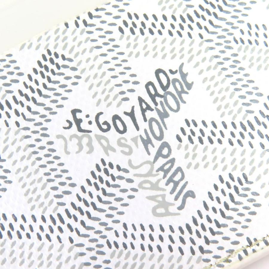 未使用品△GOYARD ゴヤール サンシュルピス PVC レザー ヘリンボーン パスケース 定期入れ カードケース ホワイト グレー 箱付き フランス製 メンズ レディース 大人気 オススメ◎ GOYARD（ゴヤール） 未使用品△GOYARD サンシュルピス PVC レザー