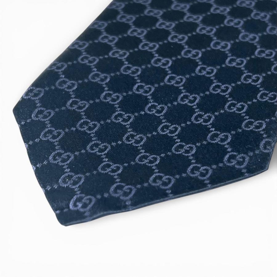 GUCCI（グッチ） 極美品△GUCCI 22AW 456520 TIE FEDRA GG柄 シルク100