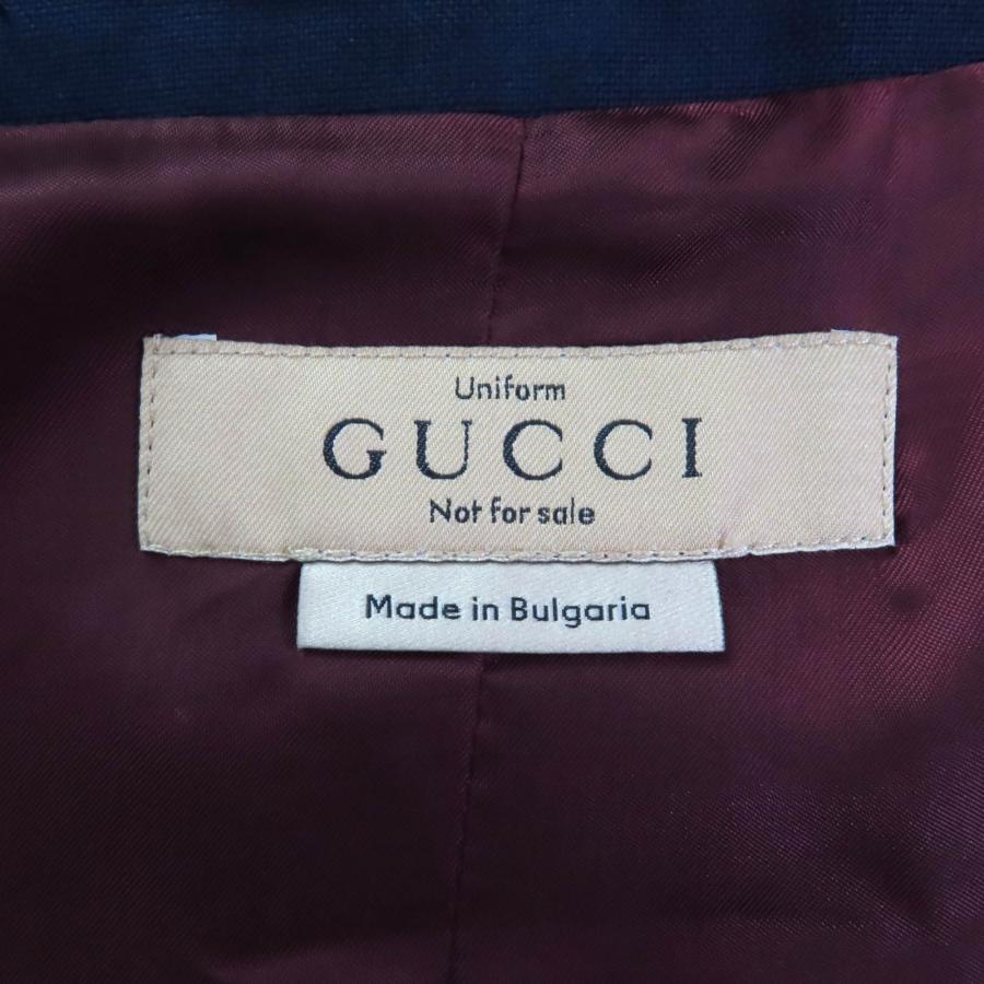 GUCCI（グッチ） 極美品◇GUCCI 21AW 617705 リネン混 金ボタン付 ノー 