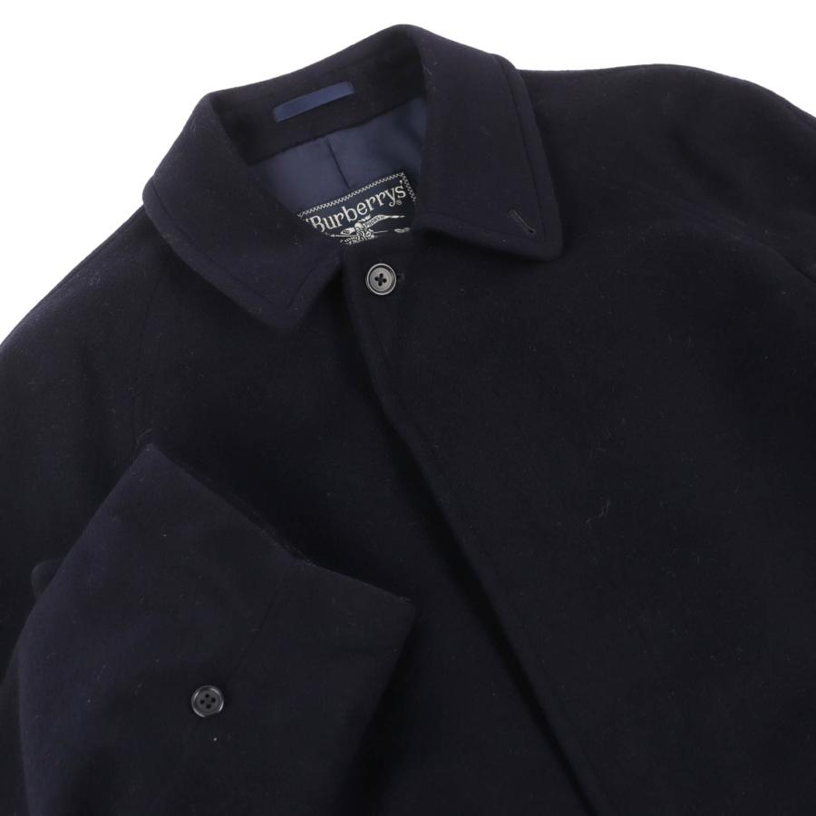美品△Burberrys バーバリー ヴィンテージ ウール カシミヤ ロング