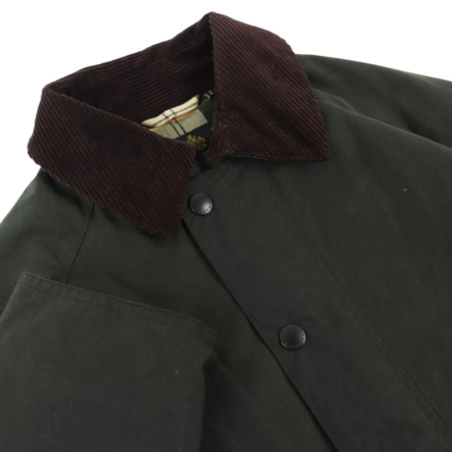 美品△Barbour バブアー NEW BURGHLEY WAX JACKET コットン100％ 裏地チェック柄 オイルド コート カーキ系 36 正規品 メンズ 美品△Barbour バブアー NEW BURGHLEY WAX JACKET コットン100％ 裏地