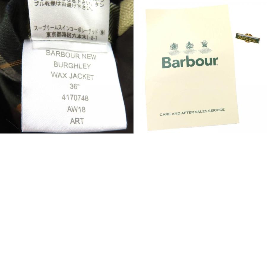 美品△Barbour バブアー NEW BURGHLEY WAX JACKET コットン100％ 裏地