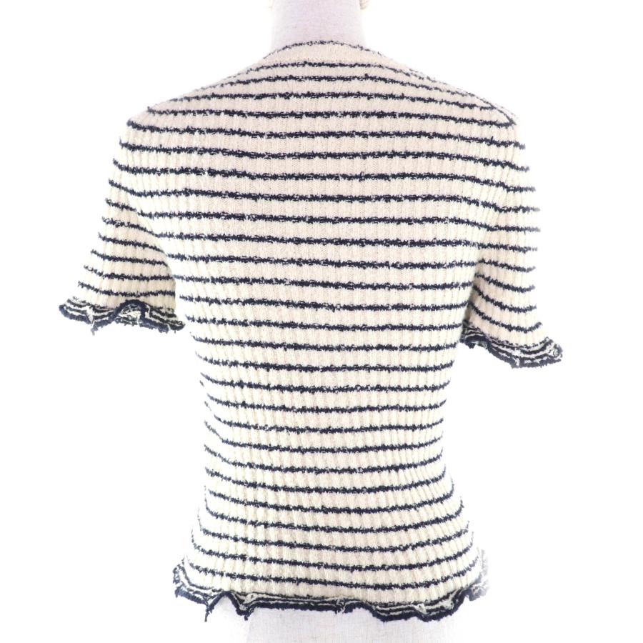 極美品★クリスチャンディオール 25SS 514S75A7014 Mariniere Short-Sleeved Sweater マリニエール柄 半袖ニット 38 正規品の画像