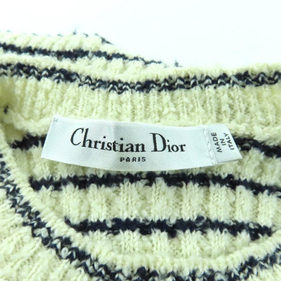 極美品★クリスチャンディオール 25SS 514S75A7014 Mariniere Short-Sleeved Sweater マリニエール柄 半袖ニット 38 正規品の画像