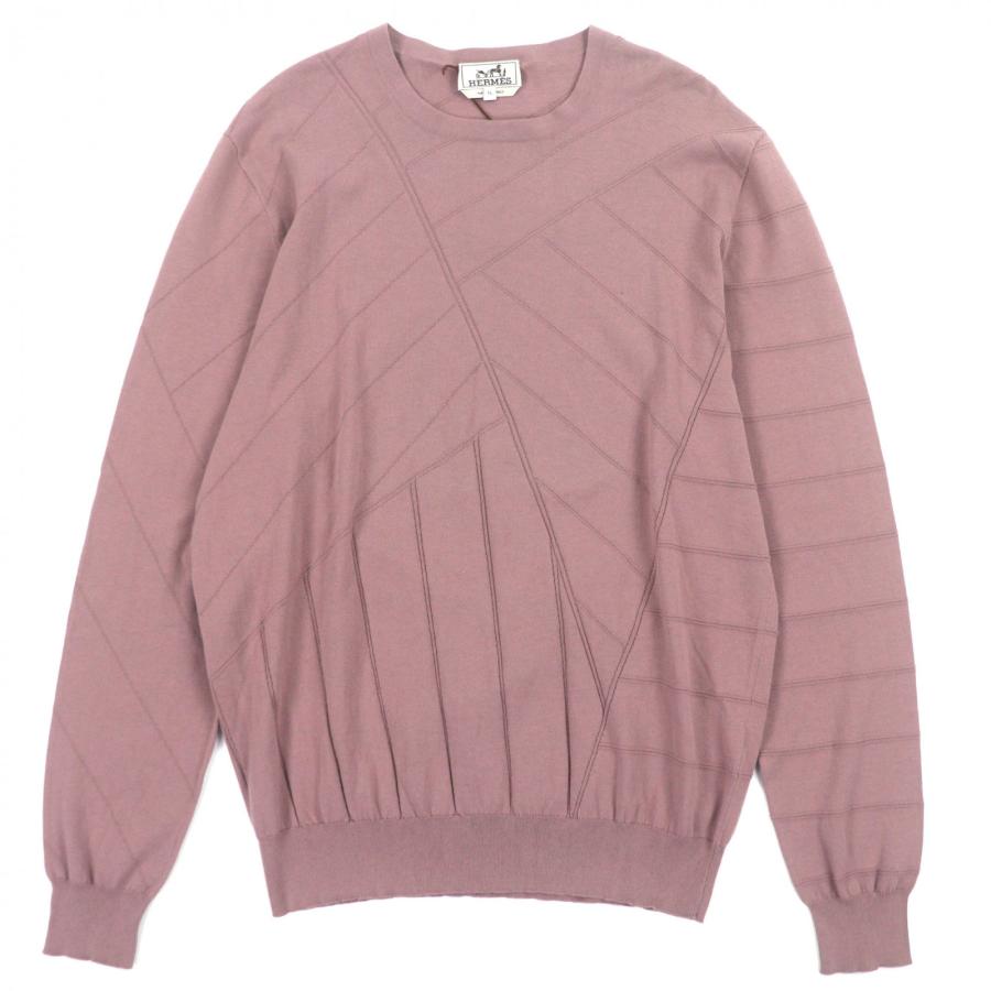 HERMES（エルメス） 極美品▽HERMES コットン100% 0K ROSE GRISE