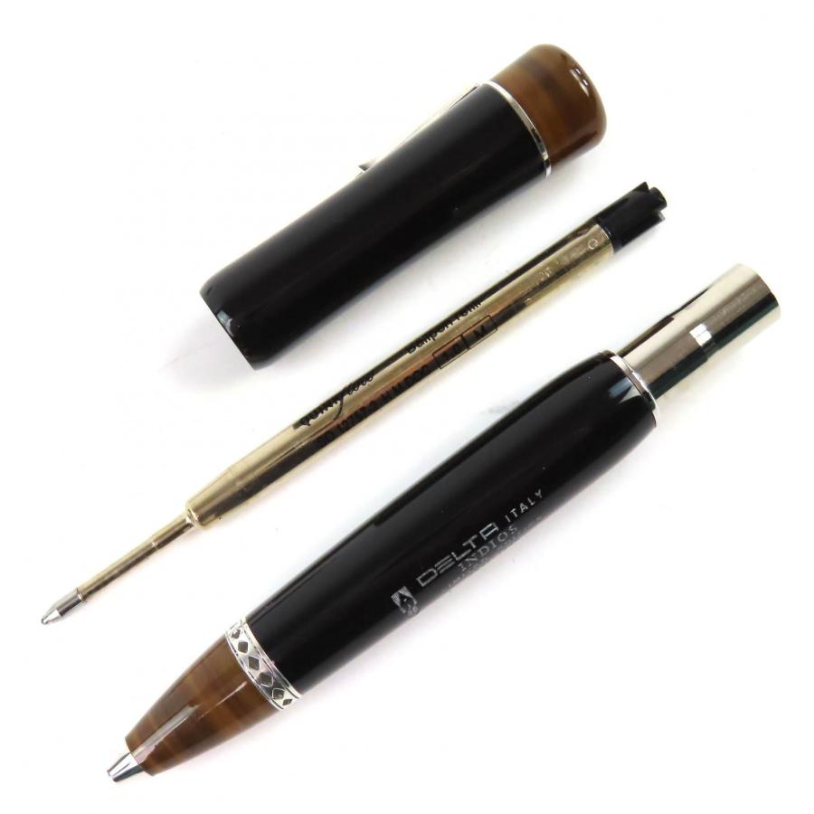 美品△DELTA デルタ 少数民族シリーズ インディオ 2006 925 ペン先18K