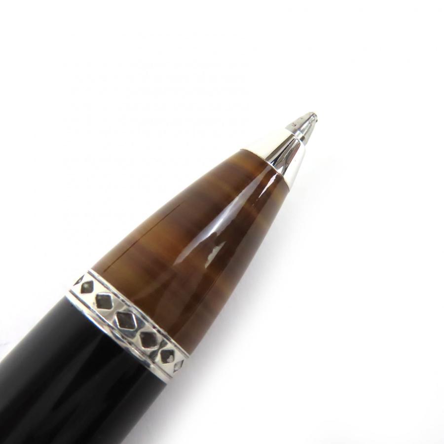 美品△DELTA デルタ 少数民族シリーズ インディオ LIMITED EDITION 2006 925 ペン先18K Mニブ  万年筆 ボールペン 2本セット ブラック ブラウン シルバー 重量68.44g メンズ 美品△DELTA デルタ 少数民族シリーズ インディオ 2006 925 ペン先18K