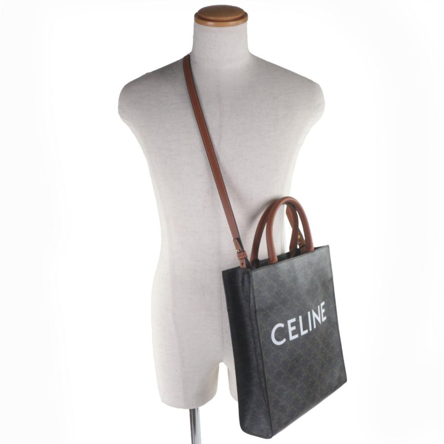 極美品▽CELINE セリーヌ 191542BZK 04LU バーティカル カバ 