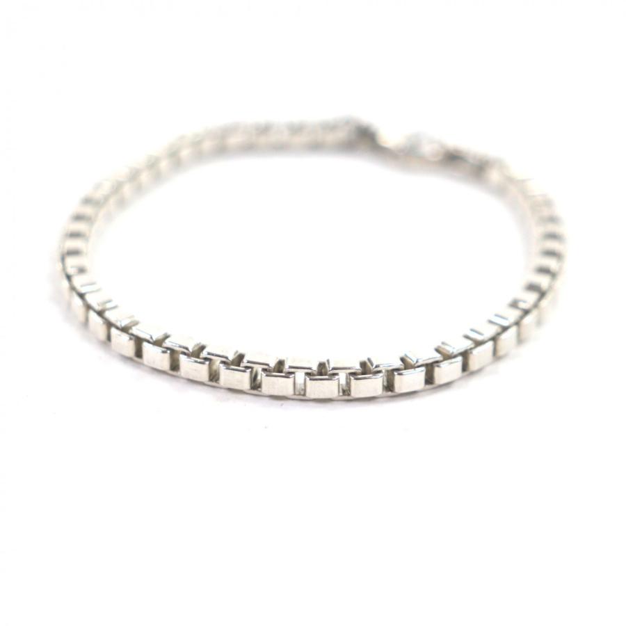 ティファニー ベネチアン ネックレス シルバー AG925 二重ブレスレット TIFFANY&Co.（ティファニー） 美品▽TIFFANY&Co. ベネチアン AG925