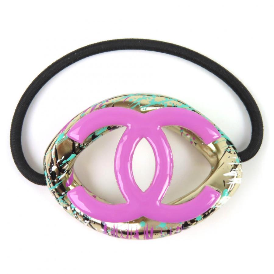 CHANEL/シャネル ココマーク ラインストーン ボール ヘアゴム g_036 CHANEL/シャネル ココマーク ラインストーン ボール ヘアゴム g_036