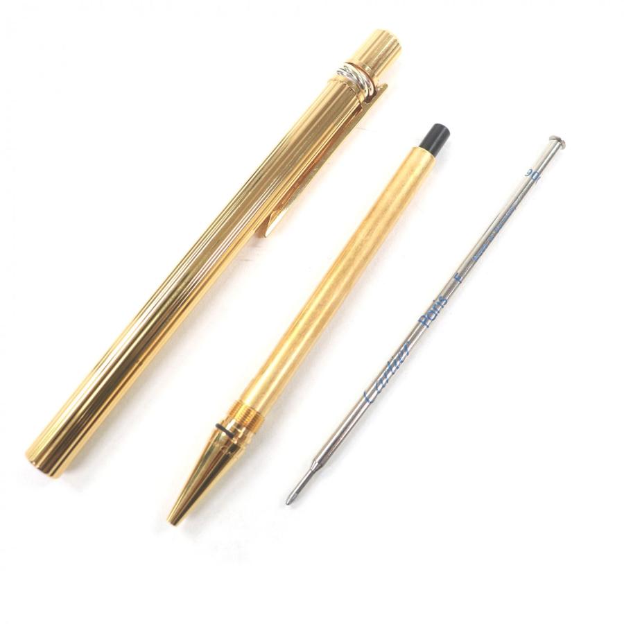 匿名発送　Cartier カルティエ トリニティ ツイスト式ボールペン ゴールド Cartier（カルティエ） 美品□Cartier トリニティ ツイスト式