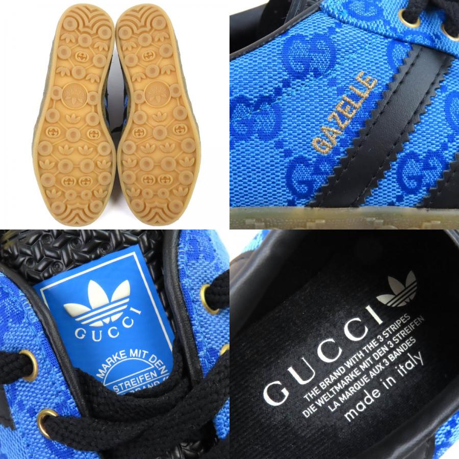未使用品△GUCCI×adidas グッチ×アディダス 737967 GAZELLE ガゼル GG