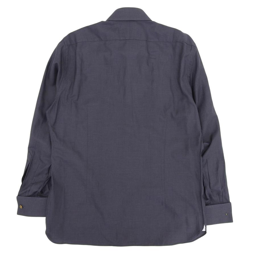 【ちくわぶ】トムフォード ストライプ 長袖シャツ 美品△TOM FORD トムフォード コットン100％ ロングスリーブ ダブル