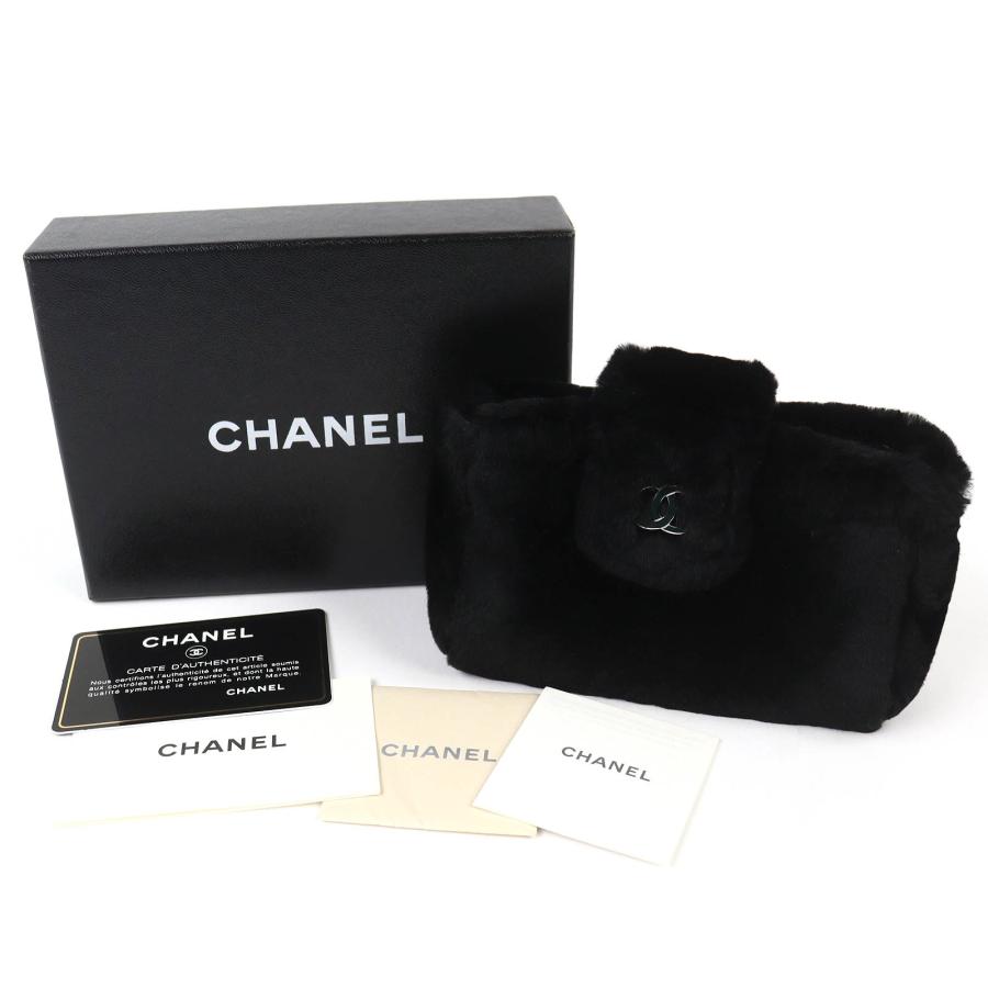 極美品 シャネル　ココマーク　オリラグ　ファー CHANEL（シャネル） 極美品△CHANEL ヴィンテージ ココマーク レザー