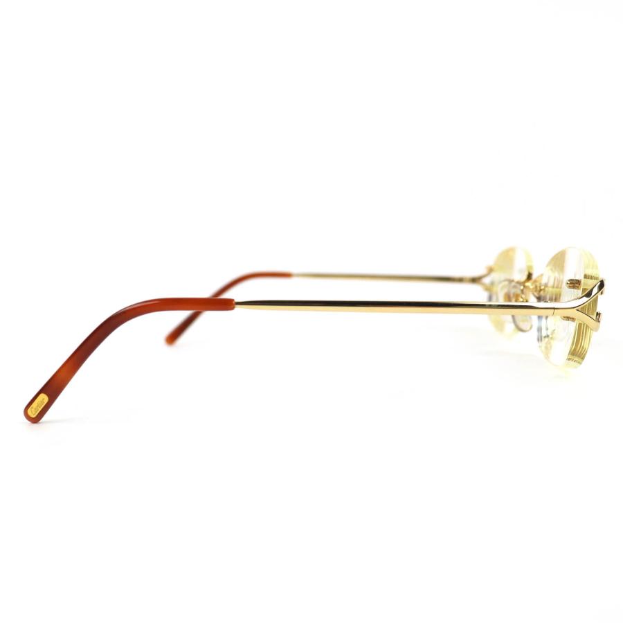 Cartier（カルティエ） 美品△Cartier リムレス ツーポイント メガネ