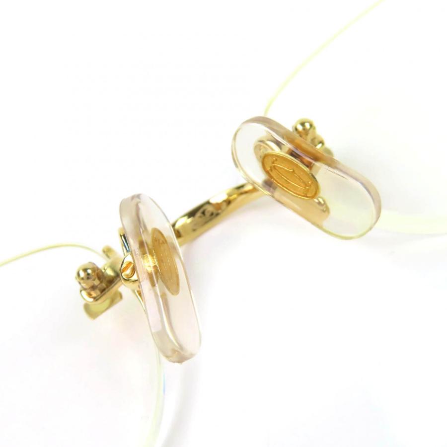 Cartier（カルティエ） 美品△Cartier リムレス ツーポイント メガネ