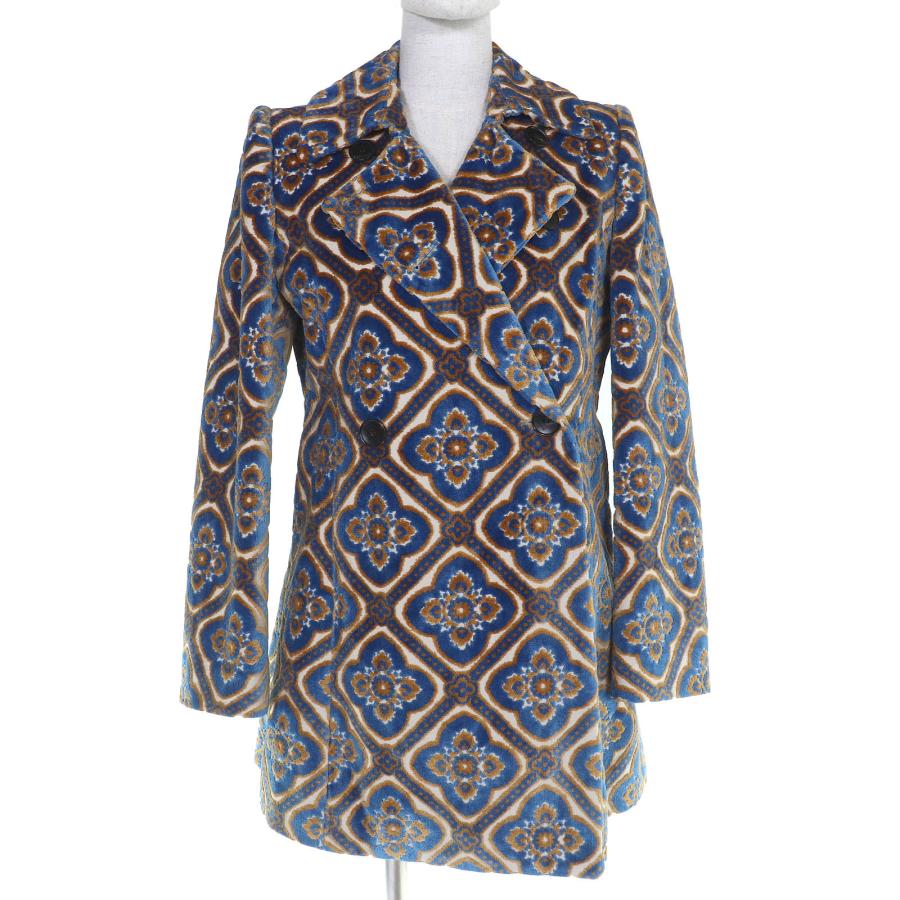 サチコ♥️ ⭐️ETRO エトロ　ニットジャケット　シングル　パッチワーク ETRO（エトロ） 極美品△ETRO 23AW 総柄 ジャガード ダブルブレスト