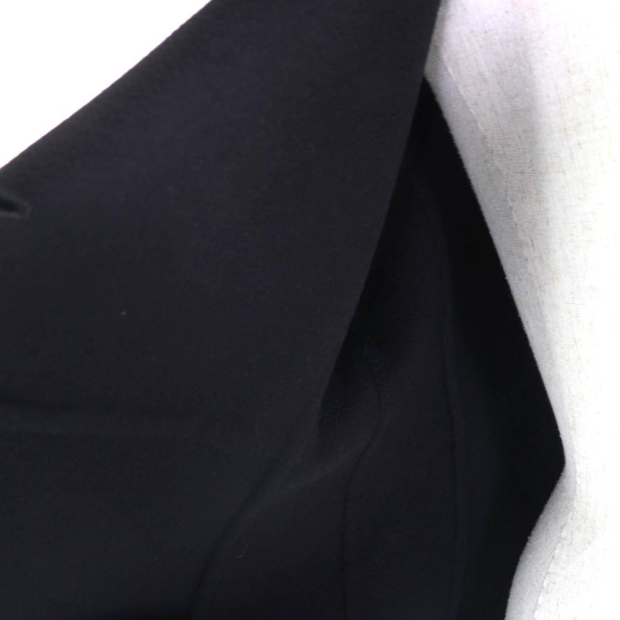 極美品★Max Mara マックスマーラ カシミヤ100% 白タグ Cucito A Mano コート アウター ブラック 40 イタリア製 正規品 レディースの画像