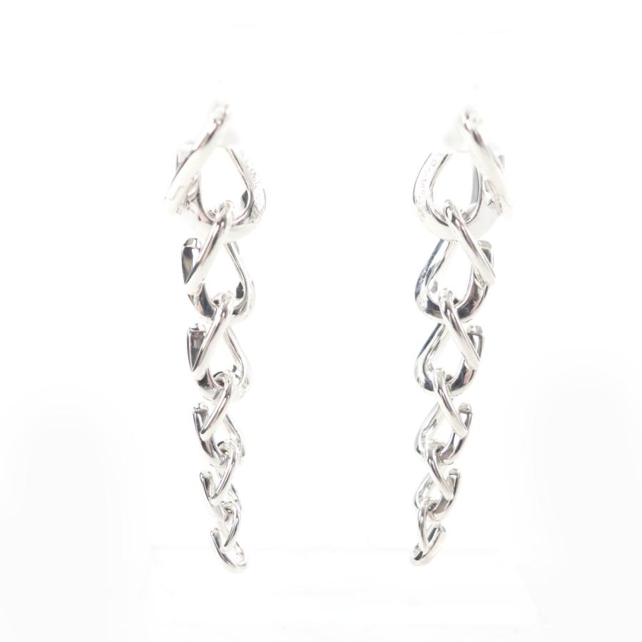 美品★TIFFANY&Co. ティファニー AG925 フォージドロップリンク ピアス アクセサリー シルバー 重量19.97g レディース_2