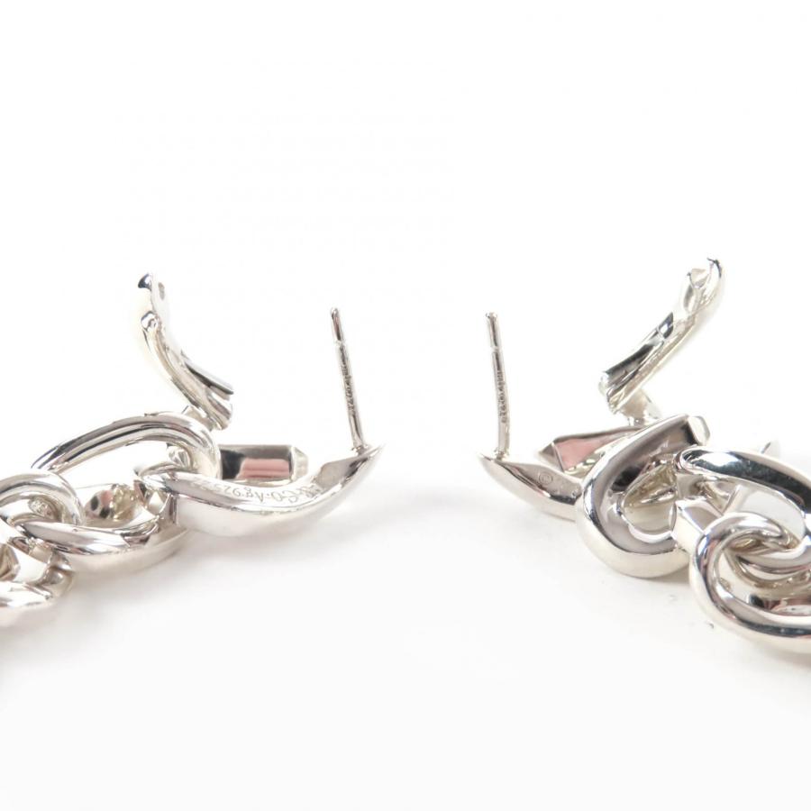 美品★TIFFANY&Co. ティファニー AG925 フォージドロップリンク ピアス アクセサリー シルバー 重量19.97g レディース_4