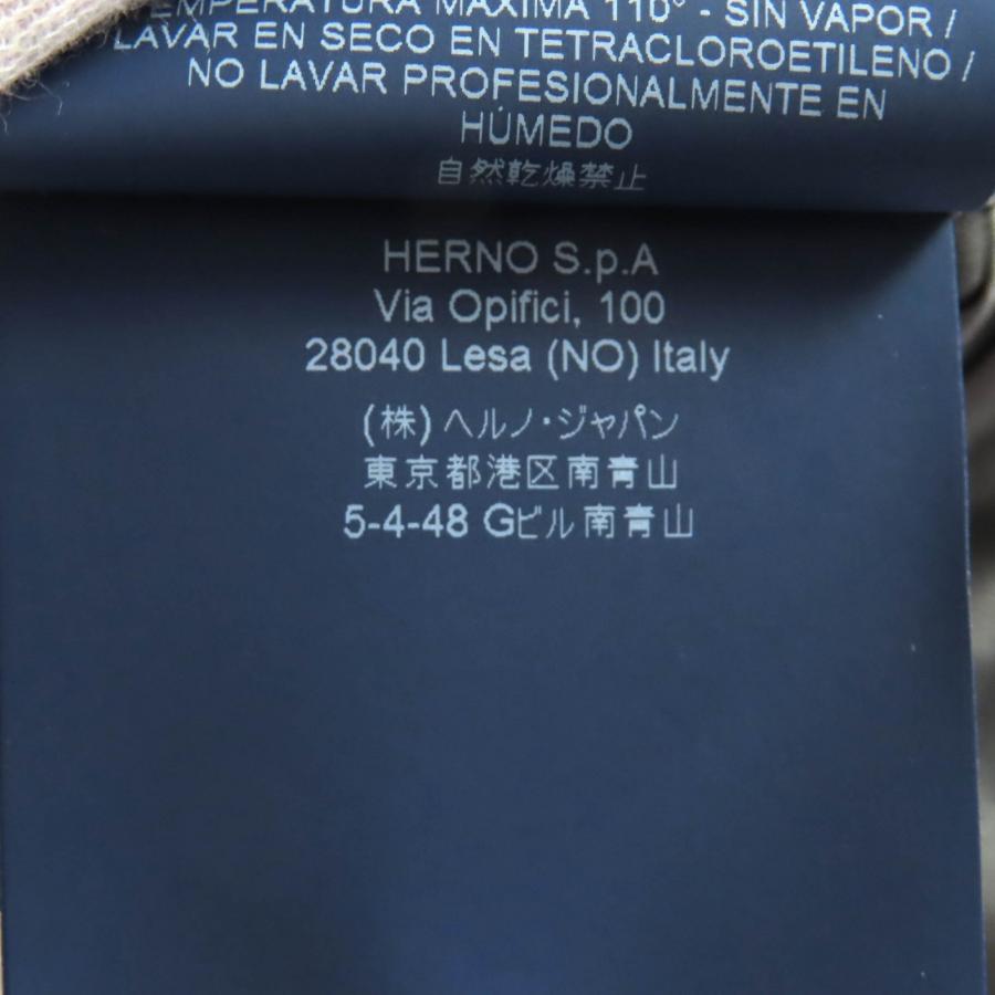 HERNO（ヘルノ） 極美品△Herno GC0182D ロゴプレート フード付き