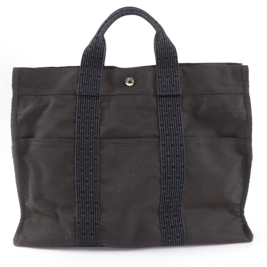 エルメス【HERMES】エールラインMMトートバッグ【カデナ付】 HERMES（エルメス） 美品☆HERMES エールライン MM シルバー金具 鍵