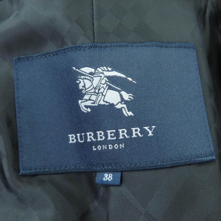 美品☆BURBERRY LONDON バーバリーロンドン アンゴラ ウール ロゴ
