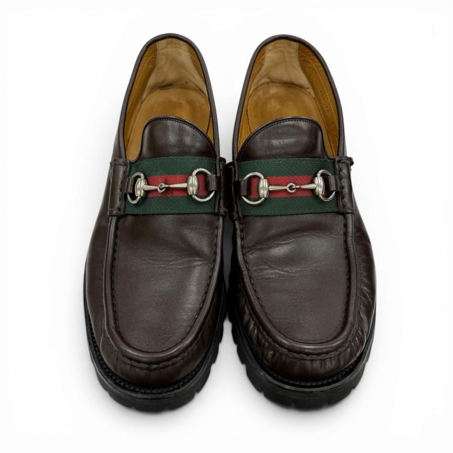 GUCCI（グッチ） 美品△GUCCI 496246 ウェブライン ホースビット 