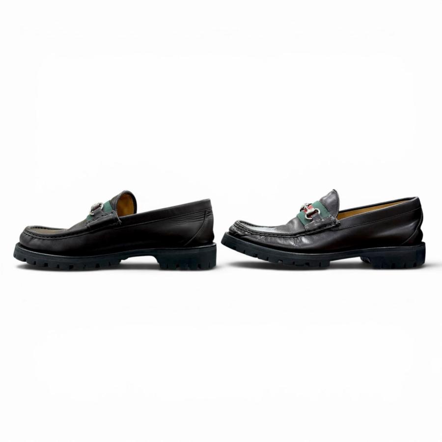 GUCCI（グッチ） 美品△GUCCI 496246 ウェブライン ホースビット 