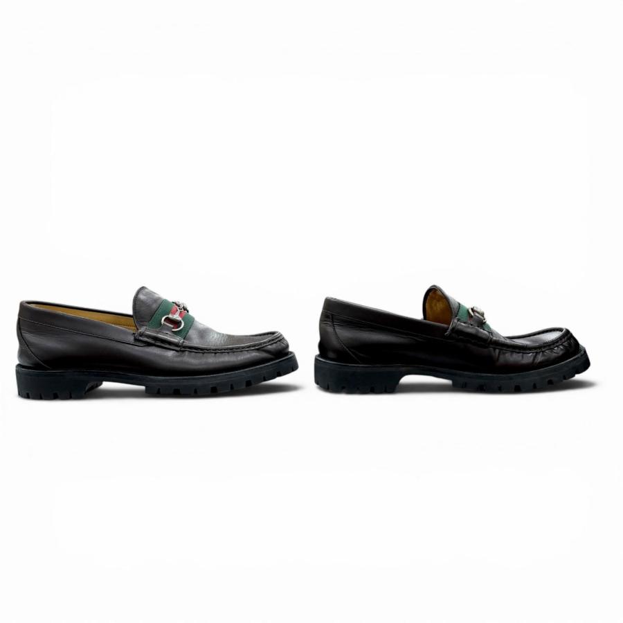 GUCCI（グッチ） 美品△GUCCI 496246 ウェブライン ホースビット 