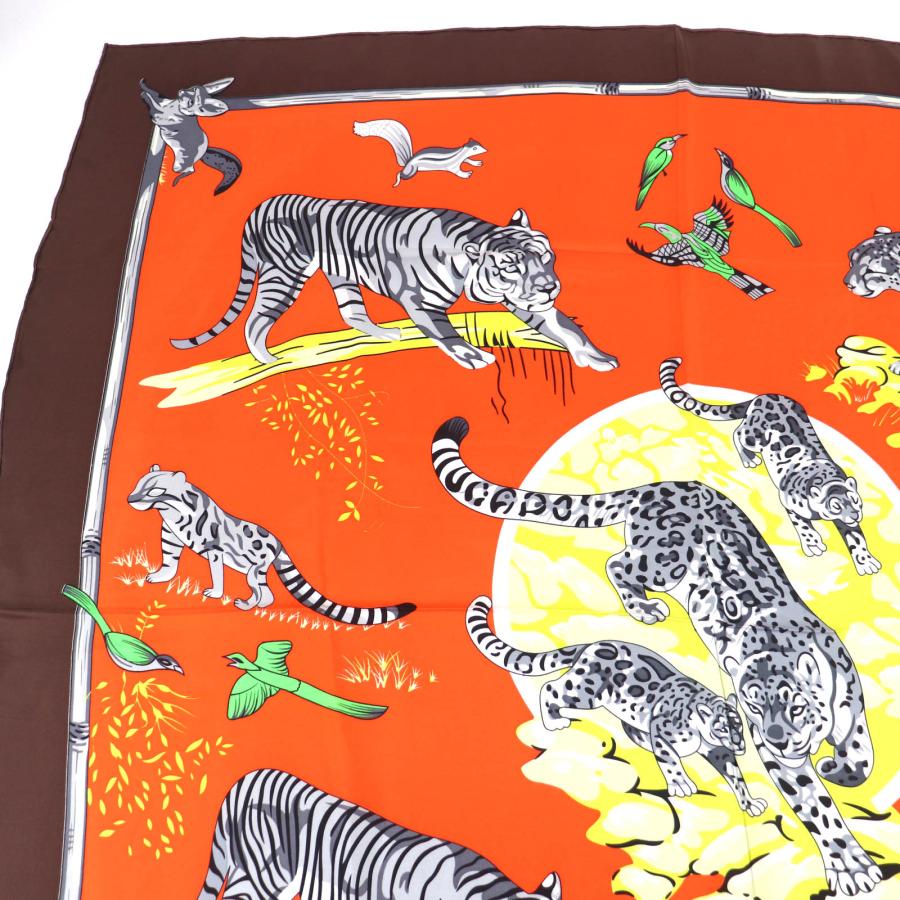 HERMES（エルメス） 美品☆HERMES カレ140 tendresse feline 野生の