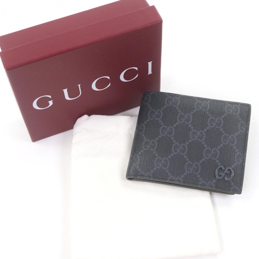 GUCCI（グッチ） 美品□GUCCI 768243 レザー GGスプリームキャンバス