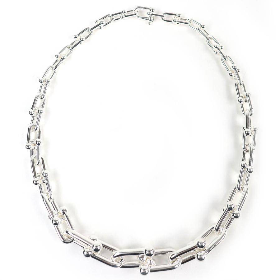 Tiffany ハードウェア　グラジュエイテッド　シルバー　ネックレス　925 TIFFANY&Co.（ティファニー） 極美品△TIFFANY&Co. ハードウェア グラ