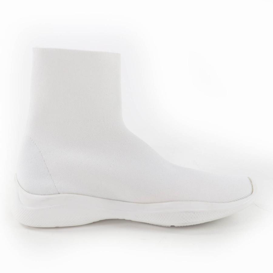 PRADA（プラダ） 極美品☆PRADA 3T6424 ロゴ入り ソックススニーカー 