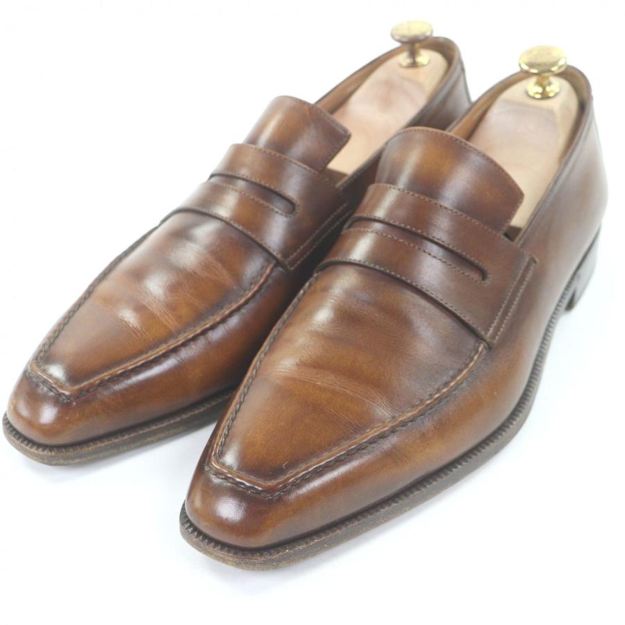美品□Berluti ベルルッティ アンディ レザー コインローファー ペニー