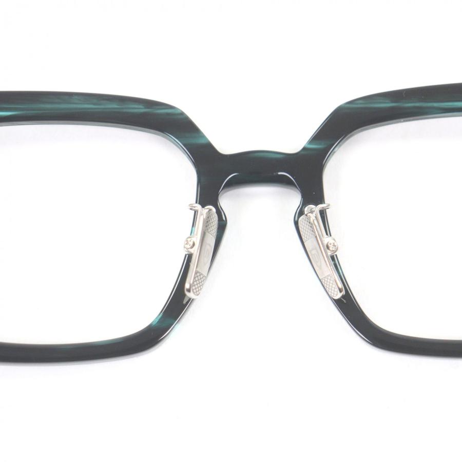 未使用品□DITA ディータ DTX731 LINEUS-THREE メガネ 眼鏡 アイウェア ブラック クリアブルー 49□21-145 日本製 メンズ 定価108900円_5