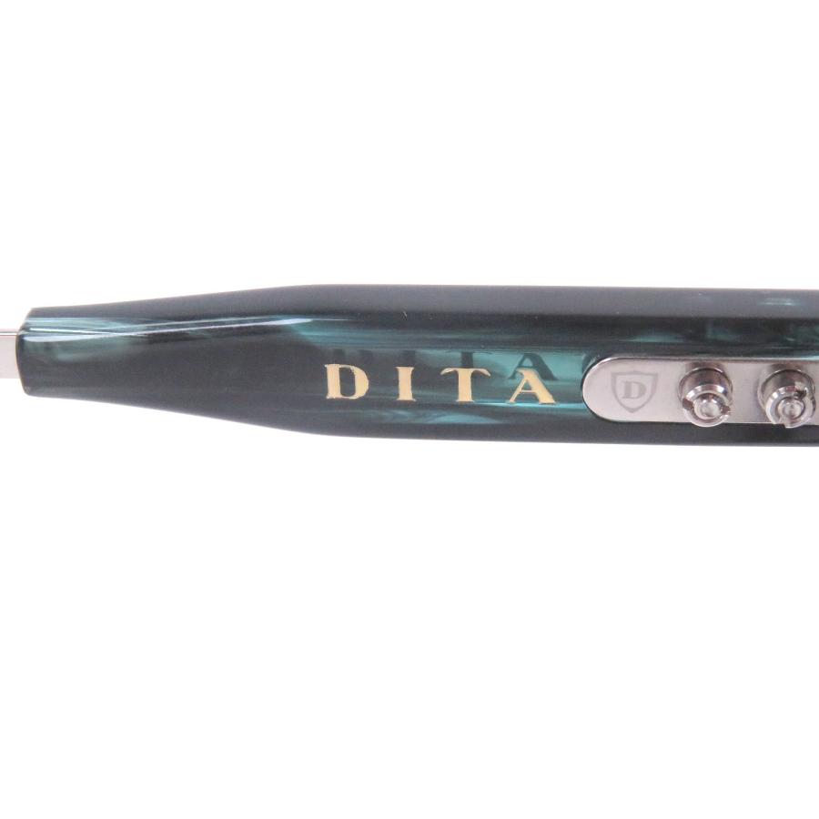未使用品□DITA ディータ DTX731 LINEUS-THREE メガネ 眼鏡 アイウェア ブラック クリアブルー 49□21-145 日本製 メンズ 定価108900円_6