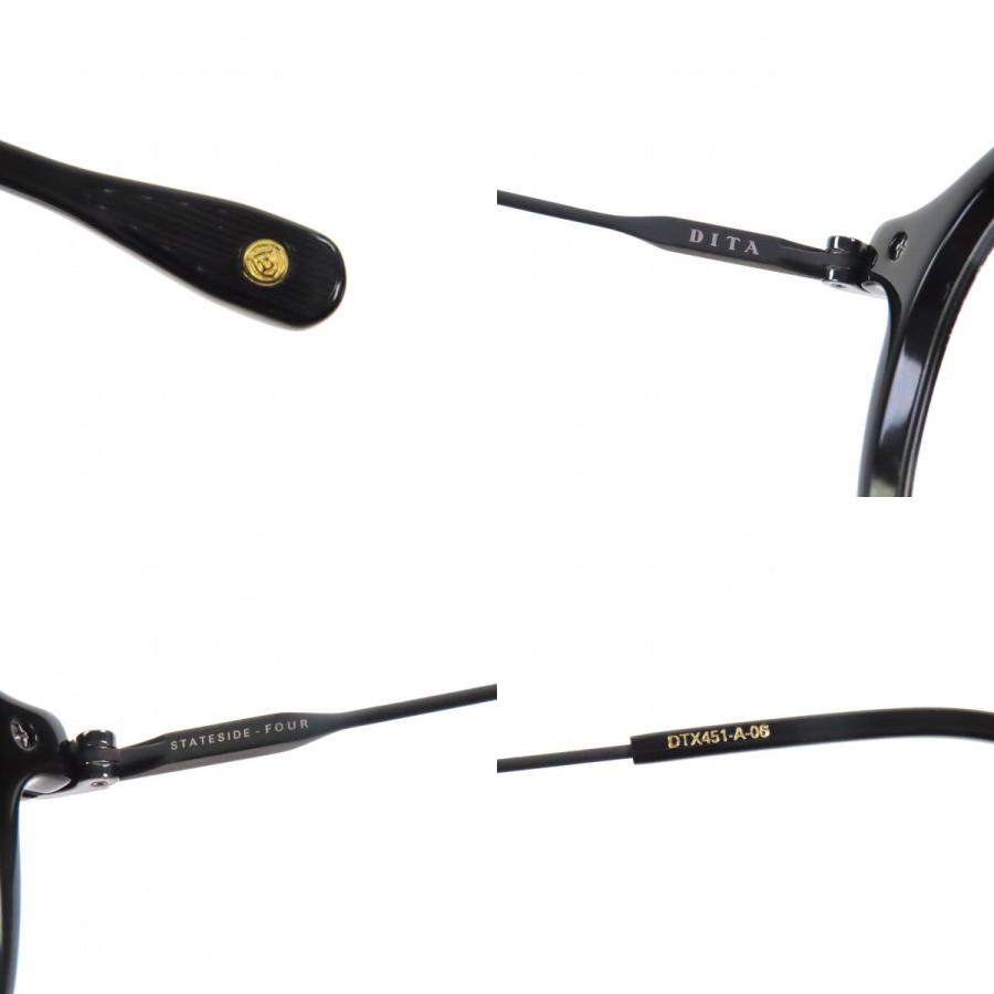 未使用品▼DITA ディータ DTX451 STATESIDE-FOUR Asia Limited メガネ 眼鏡 アイウェア ブラック 49□21-145 デモレンズ 定価114400円_8