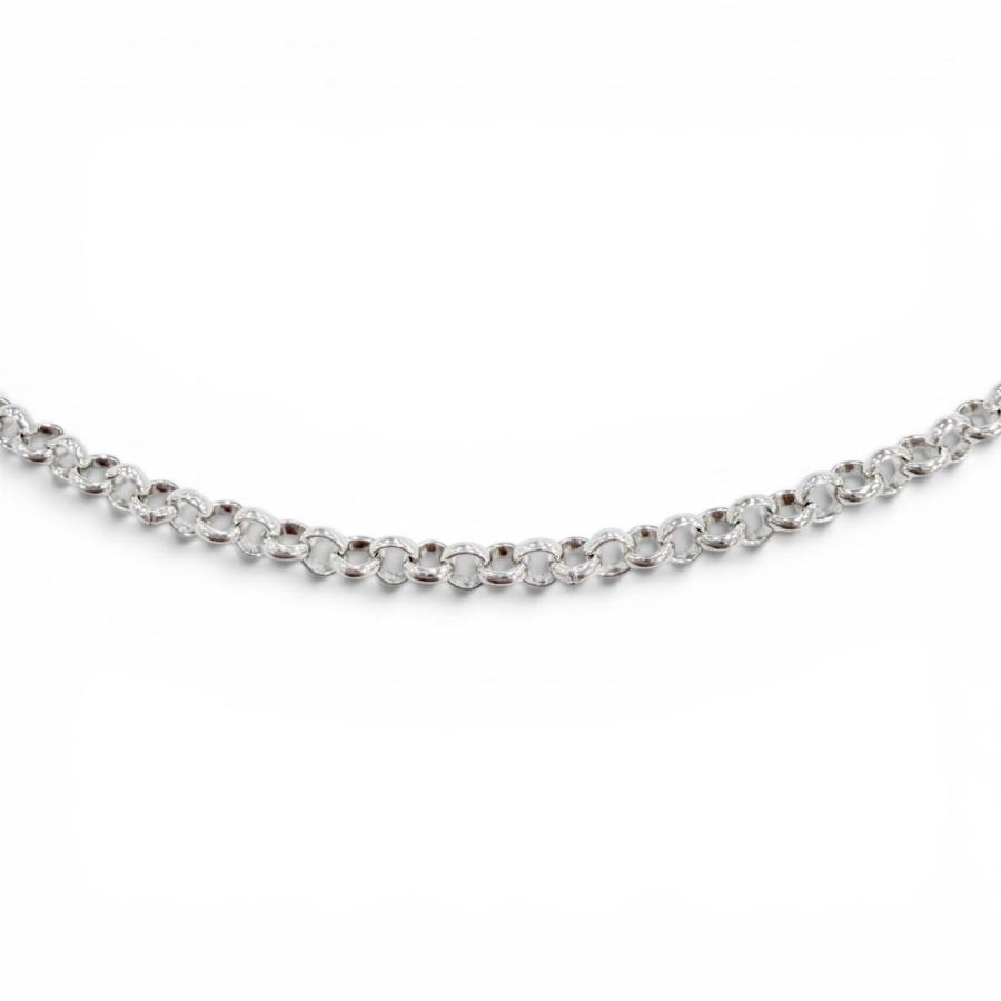 極美品◇CHROME HEARTS クロムハーツ ロールチェーン 925 NECKCHAIN R18 ネックレス シルバー 18インチ 重量5.0g メンズ レディース 極美品◇CHROME HEARTS クロムハーツ ロールチェーン 925 NECKCHAIN