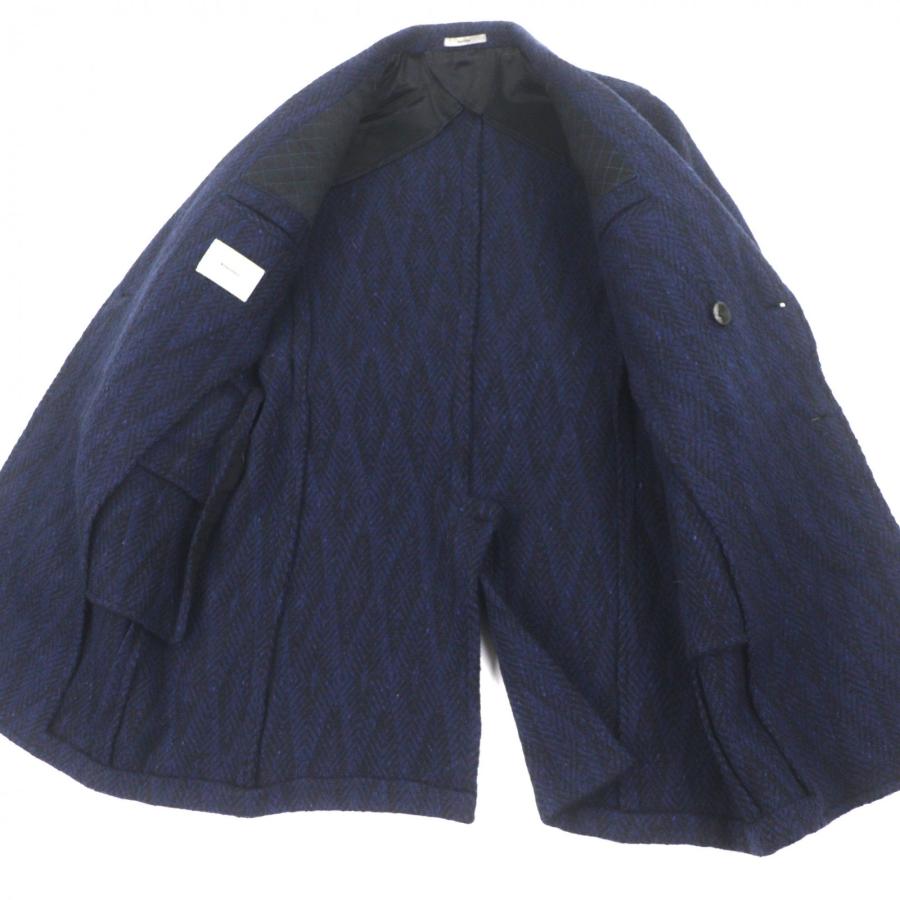 極美品▽BOGLIOLI ボリオリ C2101E DOVER ウール100% 織柄 ロゴ入り