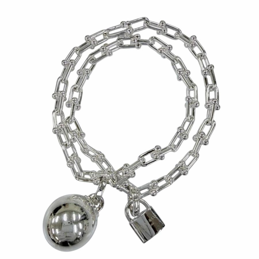 美品 ティファニー ハードウェア スモール ラップ ブレスレット ラージ TIFFANY&Co.（ティファニー） 極美品☆TIFFANY&Co. ハードウェア