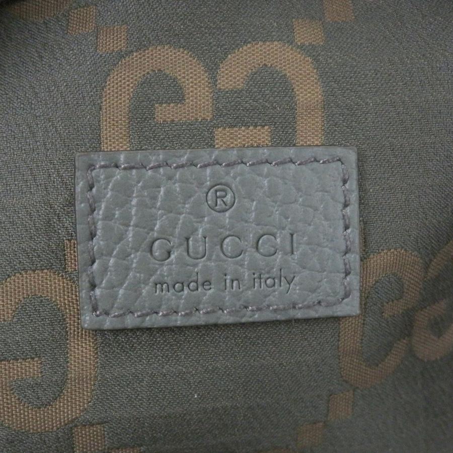 極美品□GUCCI グッチ 792287 リップストップナイロン GGロゴ総柄 ワッペン付き ベルトバッグ ボディバッグ ウエストポーチ カーキ イタリア製 メンズ GUCCI（グッチ） 極美品□GUCCI 792287 リップストップナイロン GGロゴ
