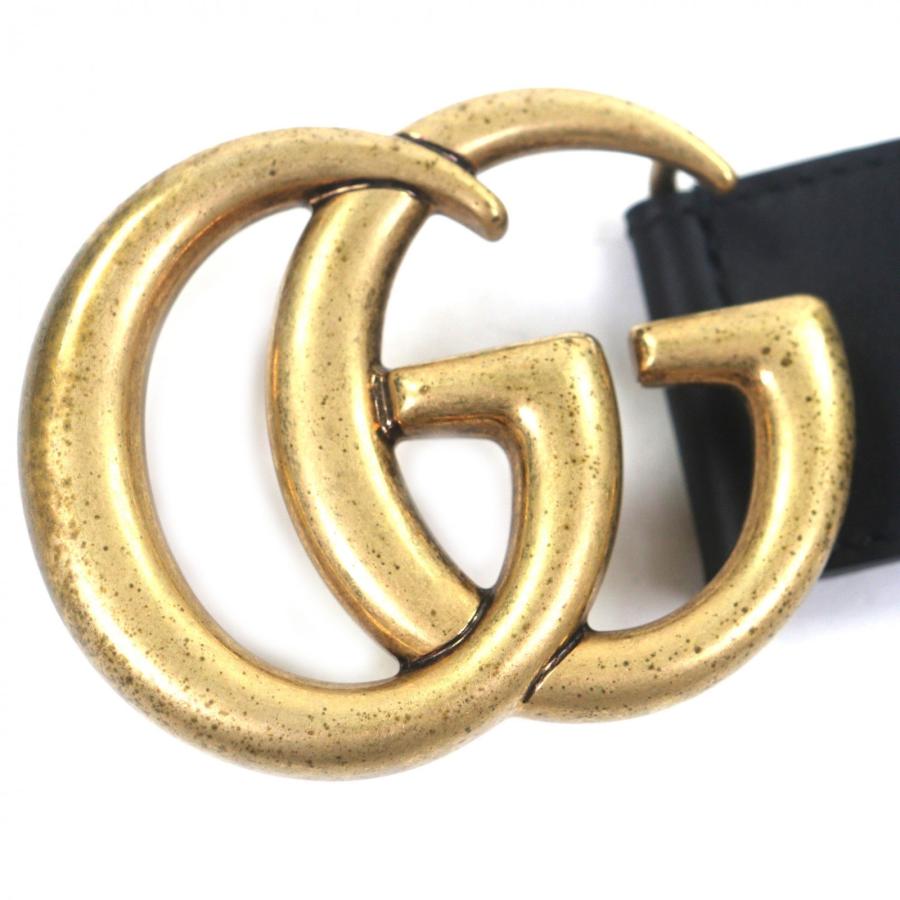 GUCCI（グッチ） 美品▽GUCCI 400593 ダブルG ワイドベルト レザー GG