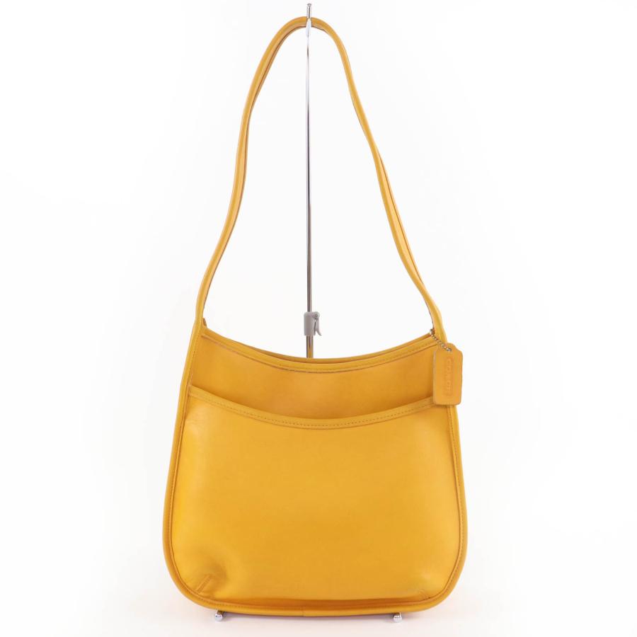 オールドコーチショルダーバッグセカンドバッグイエロー 美品 OLD COACH オールドコーチ バケツ型 ショルダーバッグ イエロー