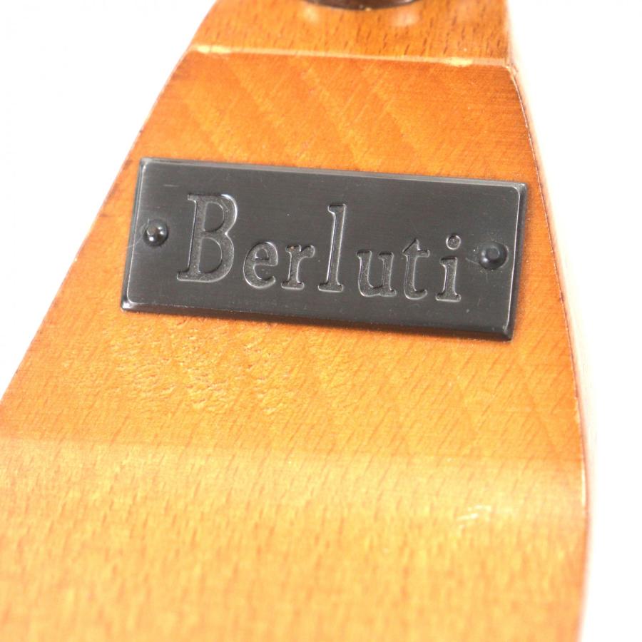 ドンドン見直し】美品▽Berluti ベルルッティ ウッド 木製 ロゴ金具