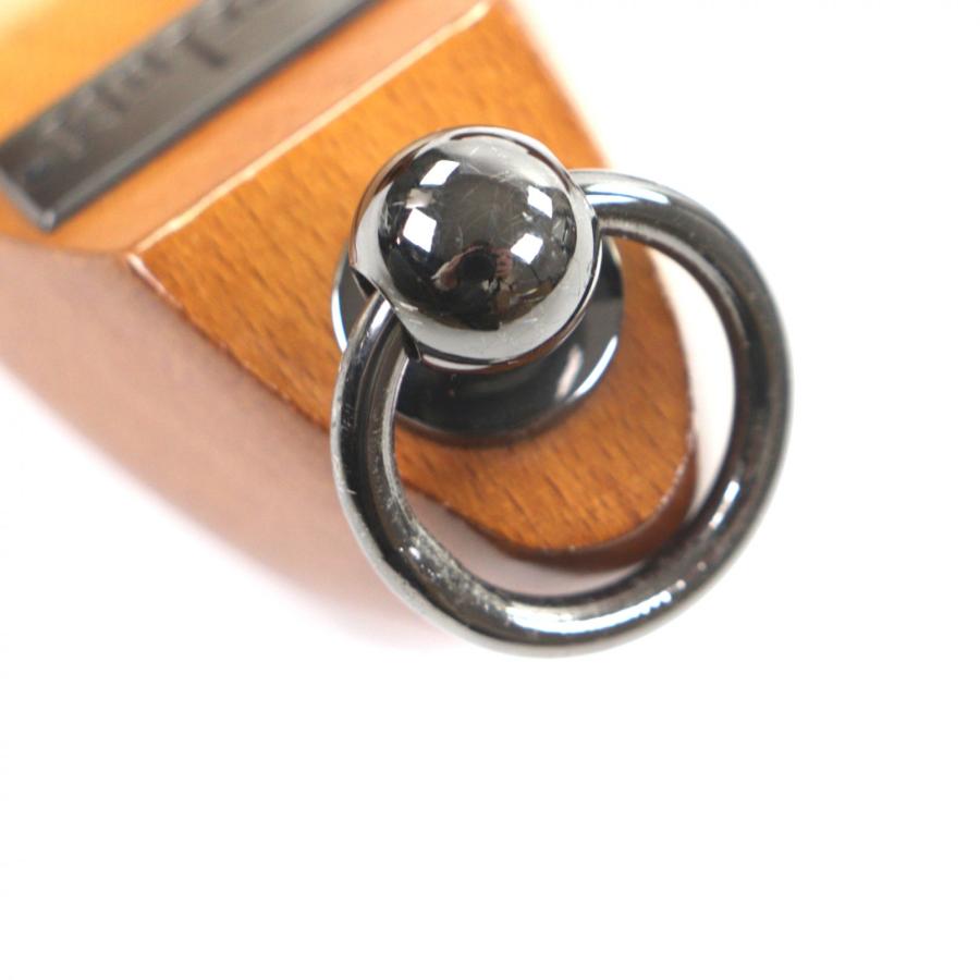 ドンドン見直し】美品▽Berluti ベルルッティ ウッド 木製 ロゴ金具