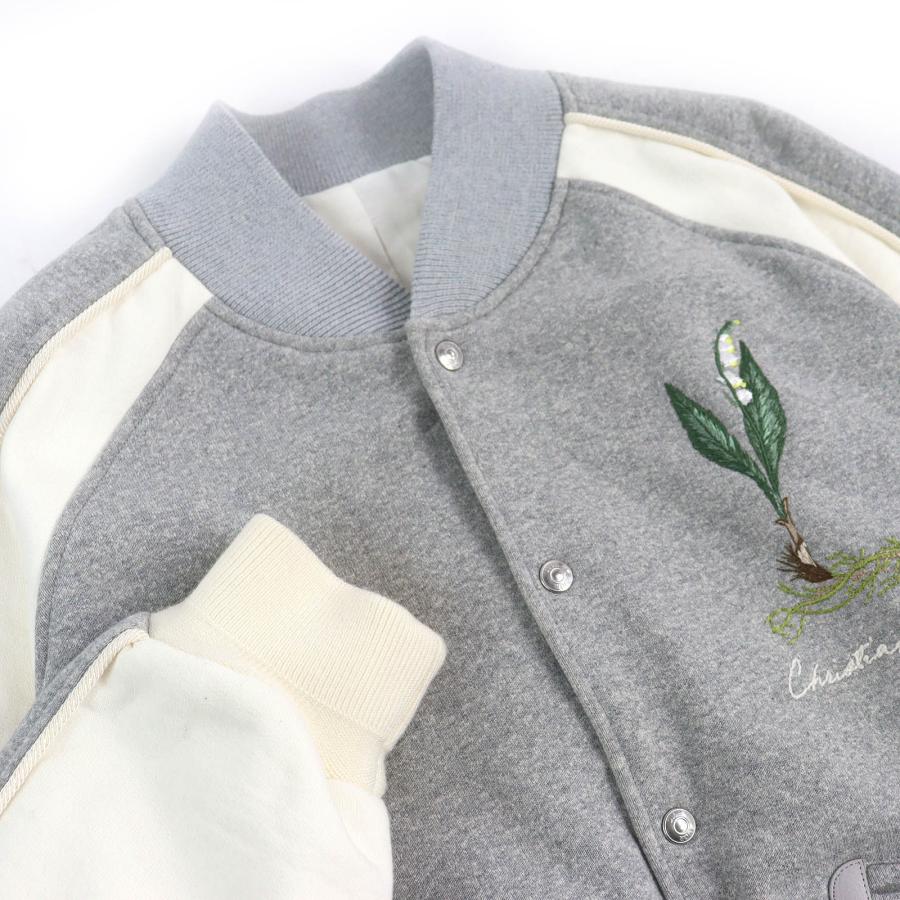 未使用品△DIOR ディオール オム 2024年製 493J434A0878 リリーオブザバレー バーシティ 刺繍 スタジャン M 正規品の画像